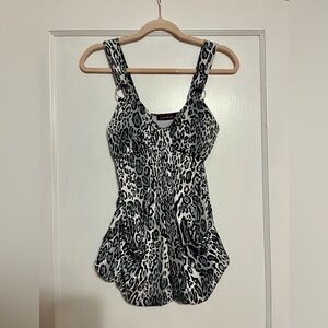 Vintage 90’s Leopard Tank Top Size M